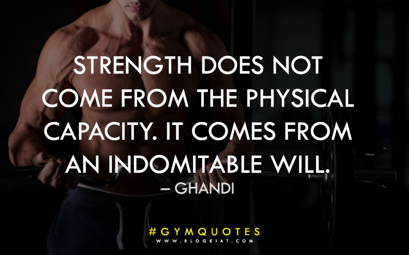 Motivational quotes for gym .