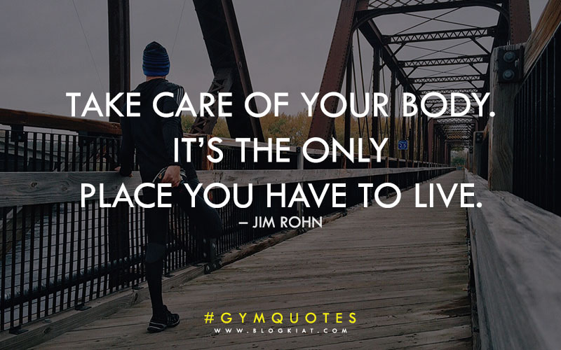Gym motivational quotes.